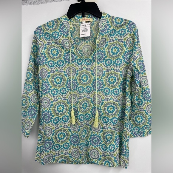 FRESH PRODUCE XS New mosaic shells corine top XS $69 - Picture 1 of 4